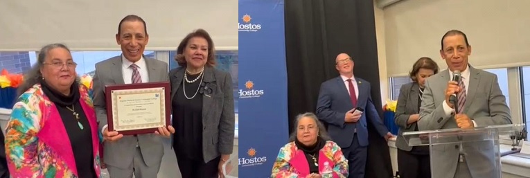 Universidad de Hostos en NY reconoce empresario dominicano